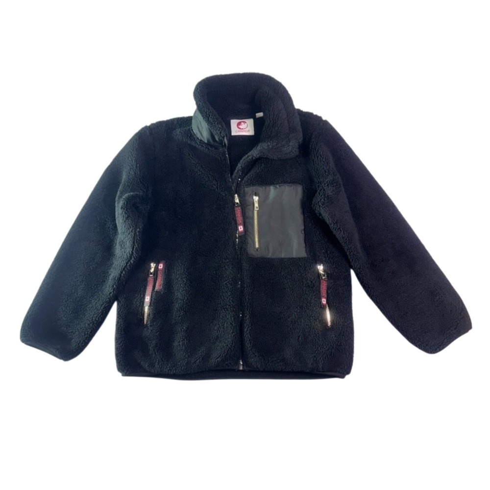 Canada Weathergear Black Sherpa Fleece Jacket‎ M